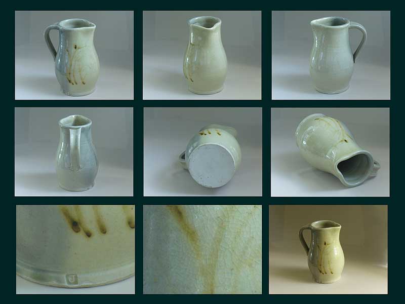 Pitcher - brushstroke design, "J" in square mark J-110