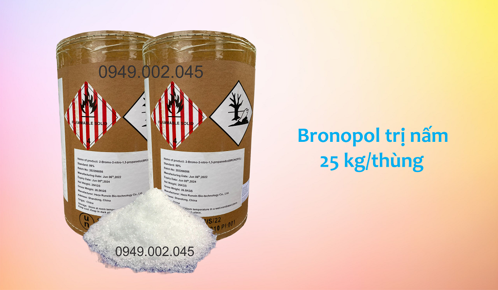 Bronopol 99%: Thay thế Malachite Green, Trifluralin Bronop12