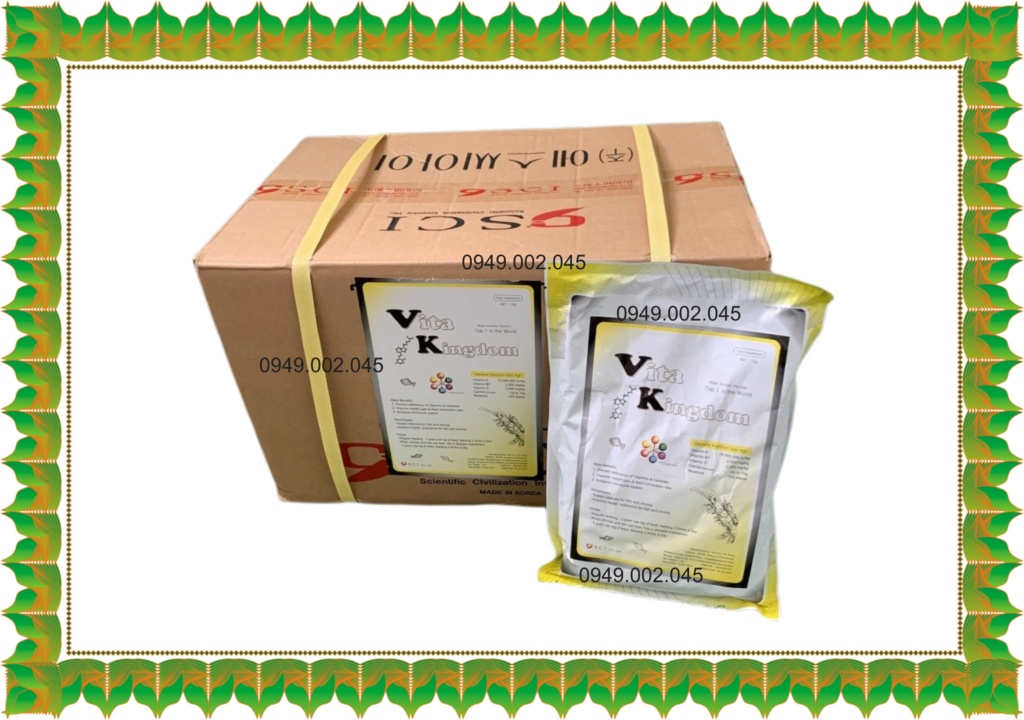 Vitamin tổng hợp Vita Kingdom giúp tăng sức đề kháng cho tôm cá Vita_k10