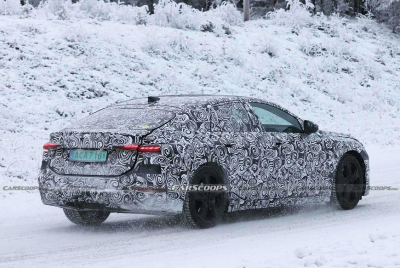 Электрокар Audi A6 E-Tron вышел на зимние тесты Photo_23