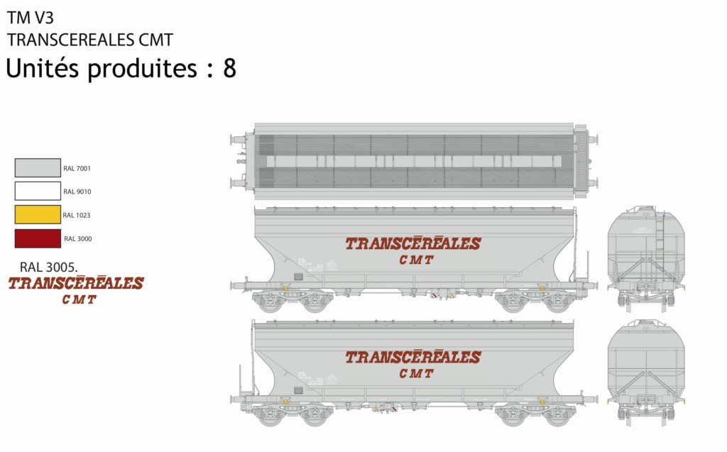 wagon céréalier à bogies Train Modèle Tm_v3_10