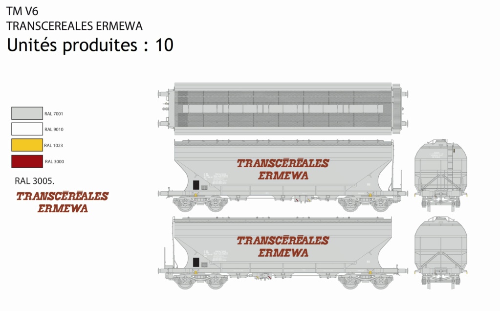 wagon céréalier à bogies Train Modèle Tm_v6_10