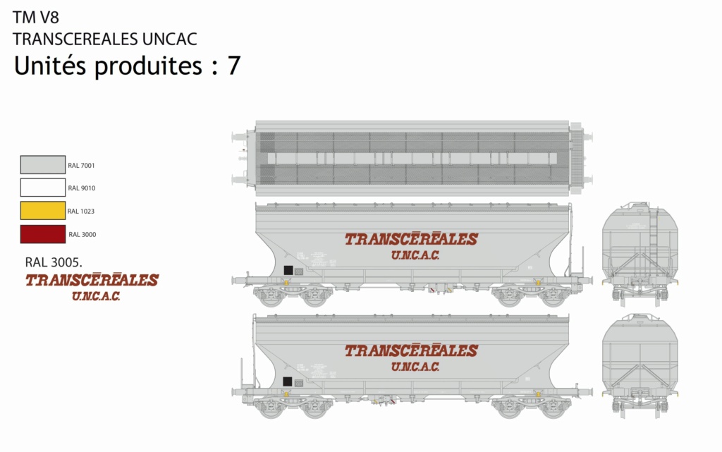 wagon céréalier à bogies Train Modèle Tm_v8_10