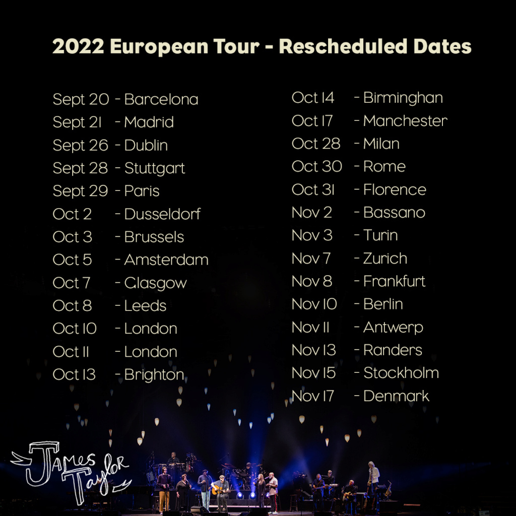 DATES JT EUROPEAN TOUR 2022 25877110