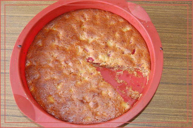 Cake à la rhubarbe  Dsc_7011