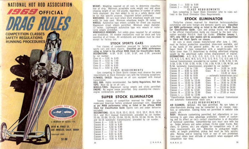 NHRA Class Stock & Super Stock 1965 a 1973 ***** 69nhra10