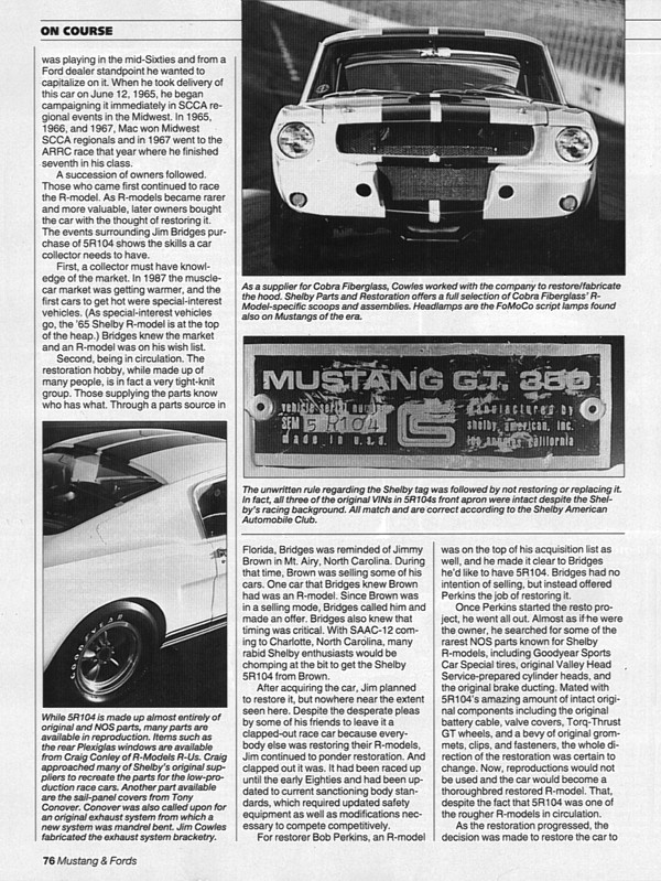 mustang - mustang fastback & mustang shelby 1966 Page3s10