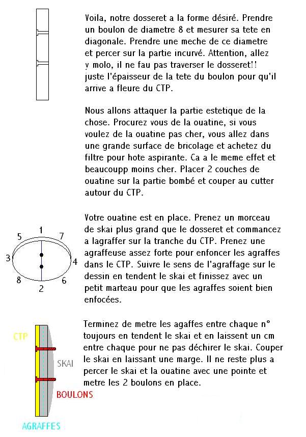 Fabrication d'un dosseret conducteur Posesk10