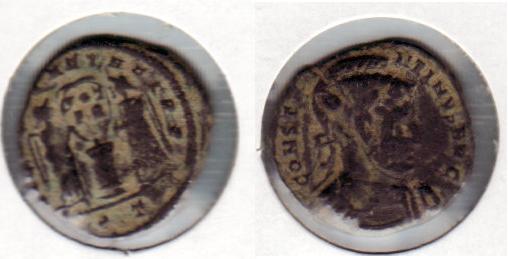 Follis de Constantino I (VICTORIAE LAETAE PRINC PERP) 311