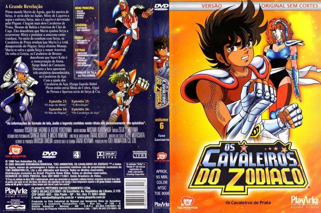 Jacquettes DVD Saint Seiya Dvd06u10