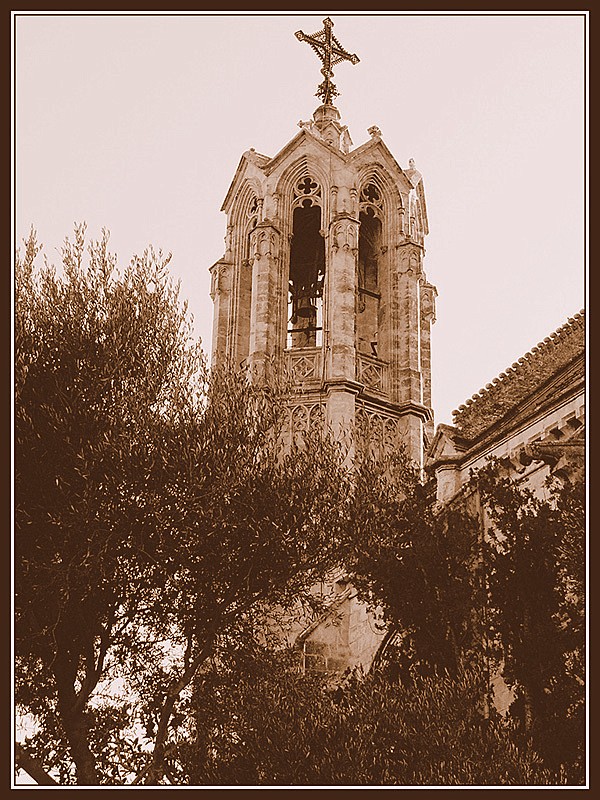 Essai Sepia - le clocher de Portbou P1010810