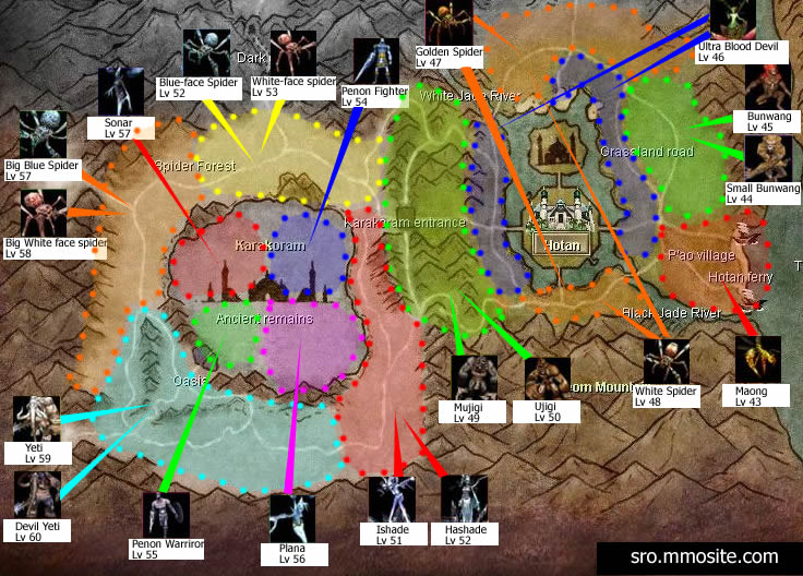 Area maps with Monsters Mo_oas11