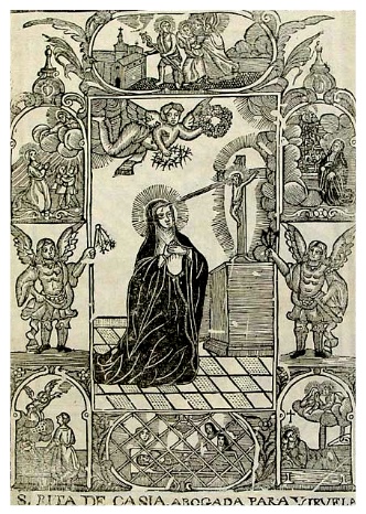 B. Rita de Casia / Inmaculada Concepcion - s. XVIII Santa_10