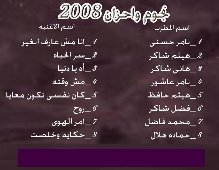 نجوم واحزان 2008 1-120011