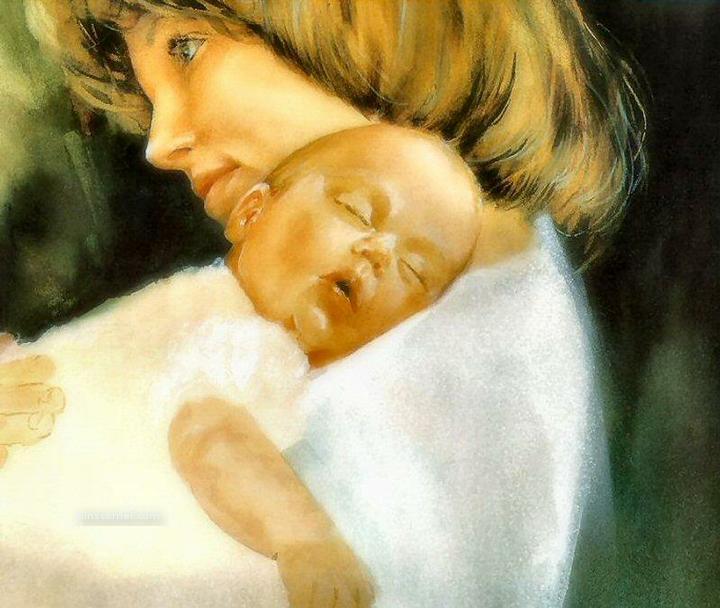 لوحات فنية لمجموعة امهات مع اطفالهن Ssa20210