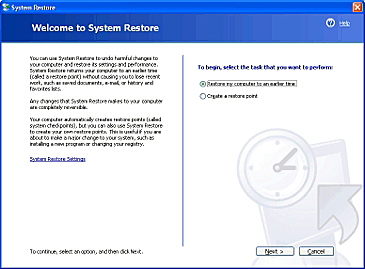 Usando a Restaurao de Sistema do Windows Xp Restau10