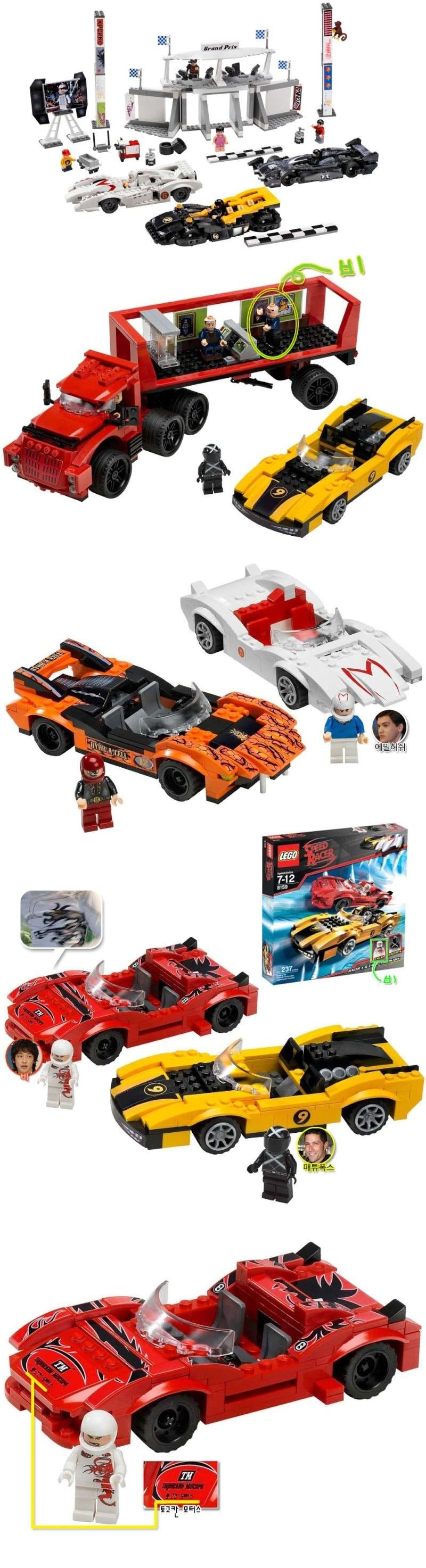 Rain is a legoman in new Speed Racer collection! Legos10
