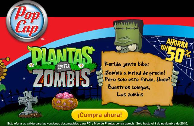 Halloween Zombis vs Plantas