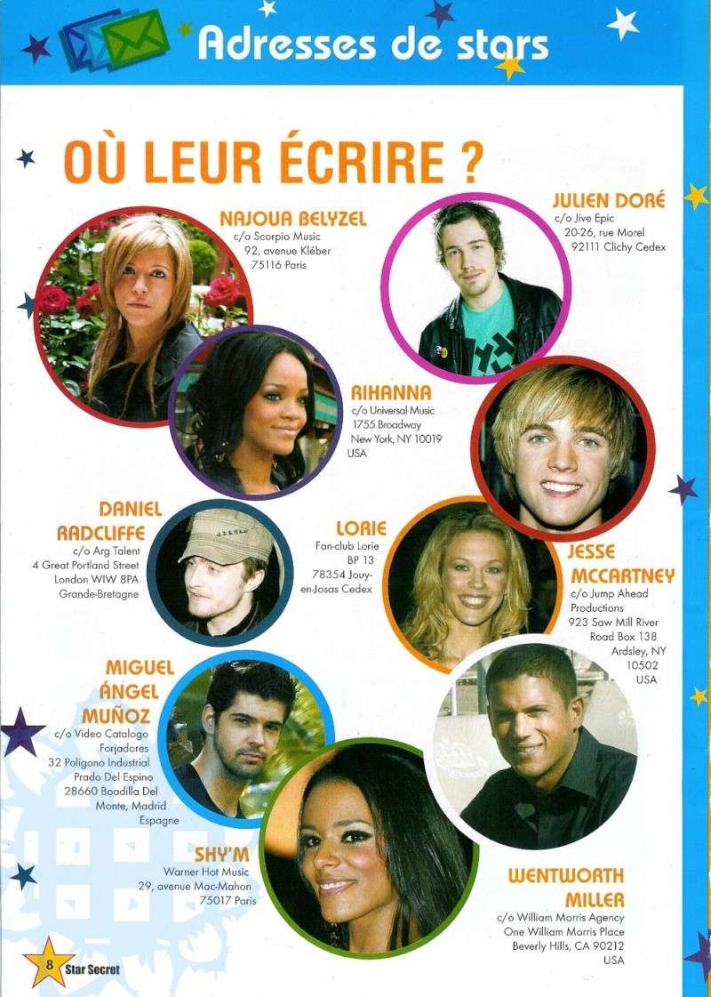 Magazine "Star Secret n°24", du mois de Novembre - Décembre 2007, Bimestriel E7d3b910