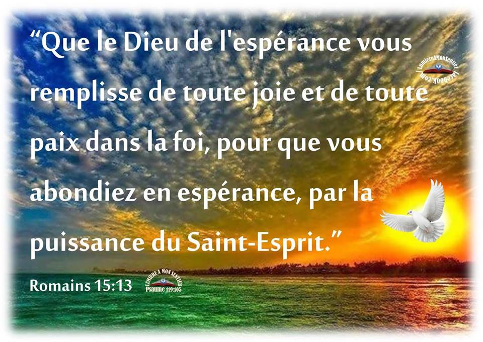 Notre espérance en Christ pour l'avenir est le motif et la base de notre joie sur la terre. - Page 2 Espera11