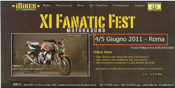 Domenica 5 Giugno XI Fanatic Fest Banner10