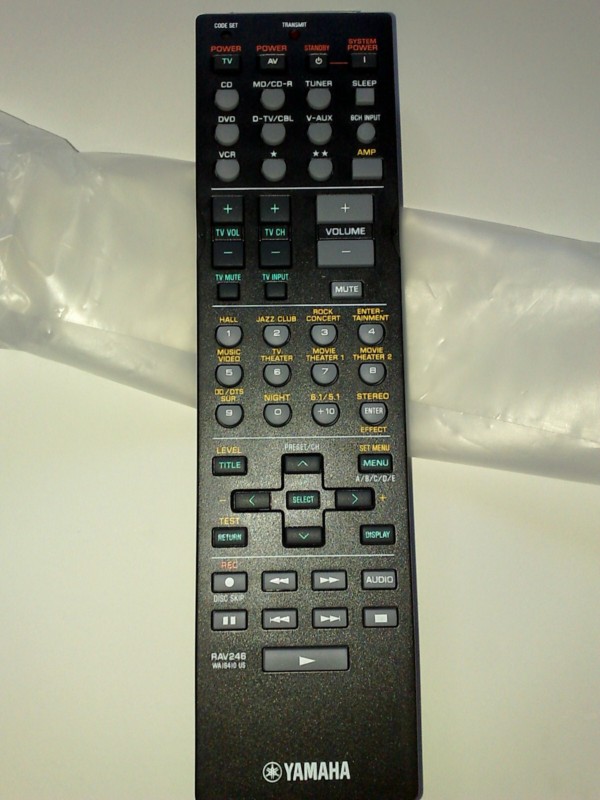 Yamaha RAV246 remote control (NEW) (SOLD) 03052016