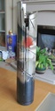 Raku glaze studio cylinder vase - Menandros Papadopolous 00116
