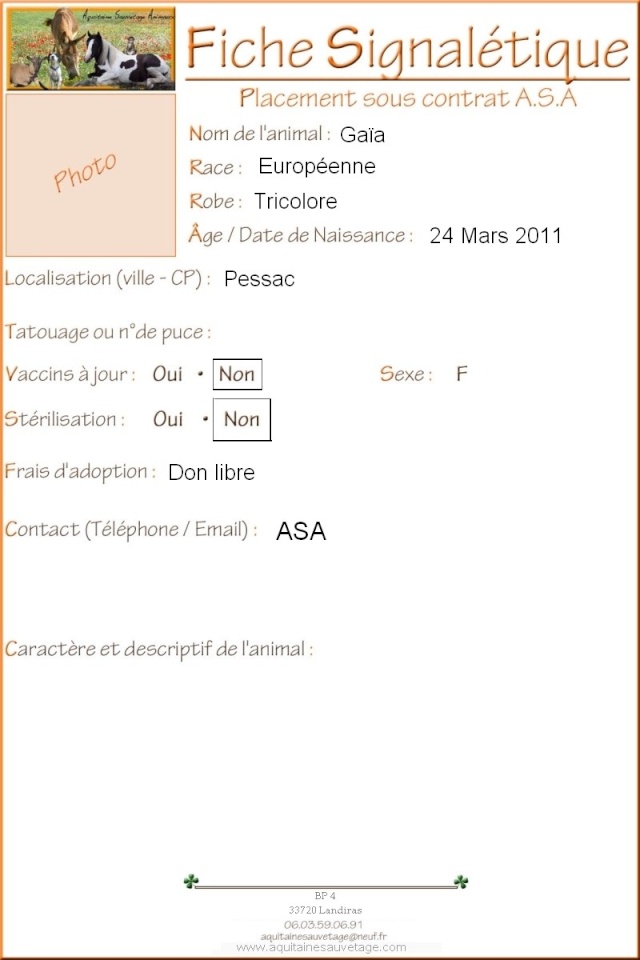 ASA - Gaïa chatte née mars 2011  Fiche_13