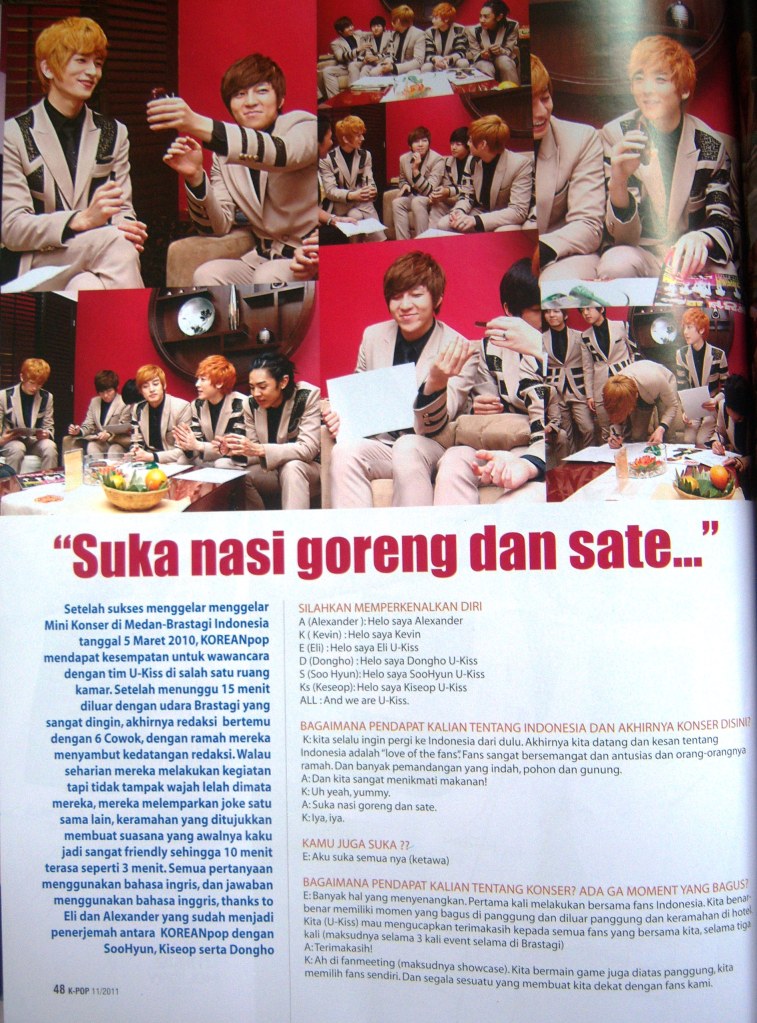 [SCANS] U-Kiss @ Korean POP Vol.11 (Indonesian Magazine)  20110