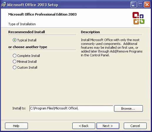 Bộ cài Microsoft Office 2003 full 4510