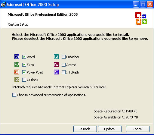 Bộ cài Microsoft Office 2003 full 5610