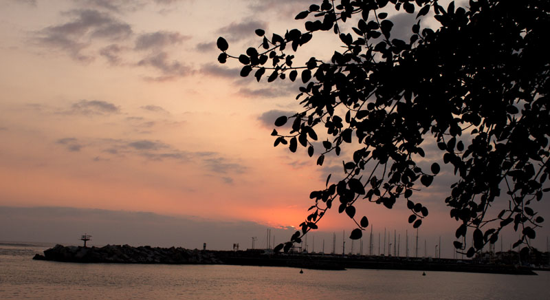 coucher de soleil au port de st pierre Couche12