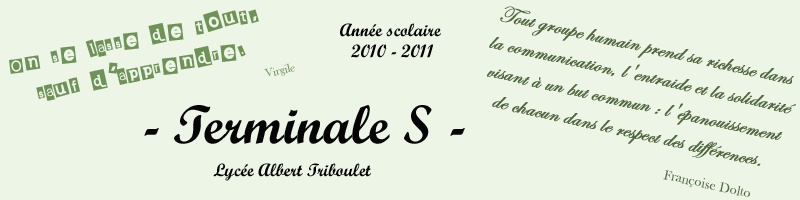 ... Terminale S ...