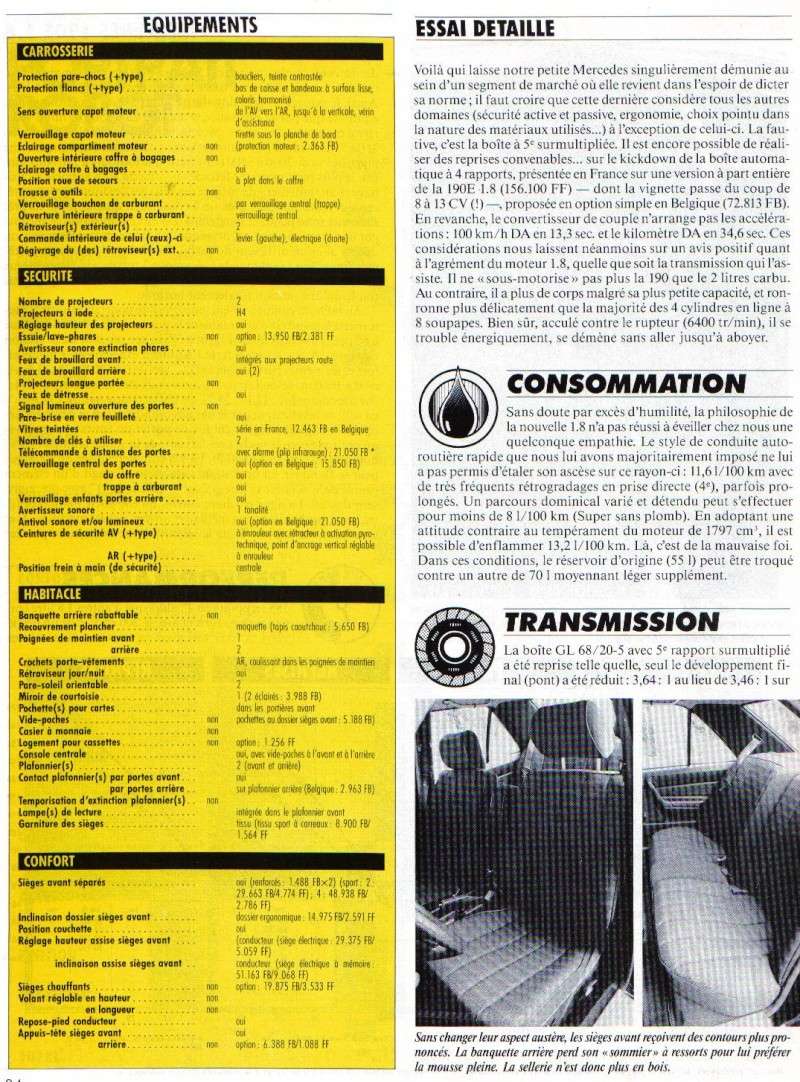 [Essai détaillé] 190E 1.8 ( W201 Phase II)  Monite38