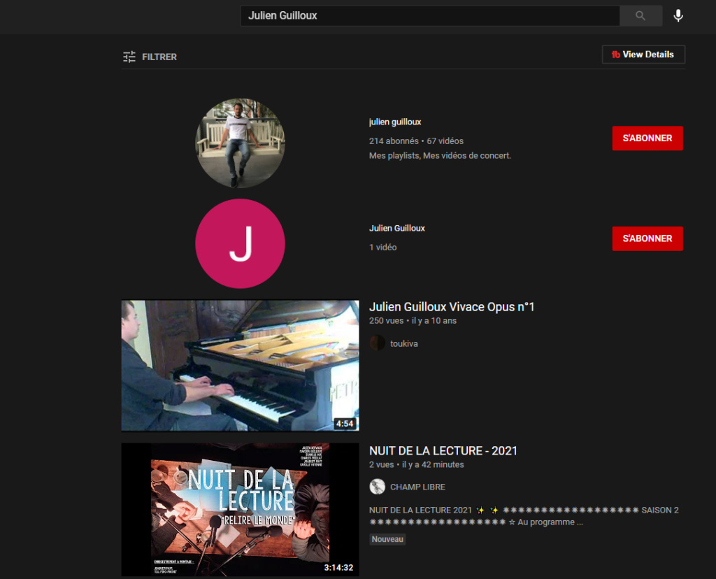 Référencement du pseudo youtube Hrtzhr10