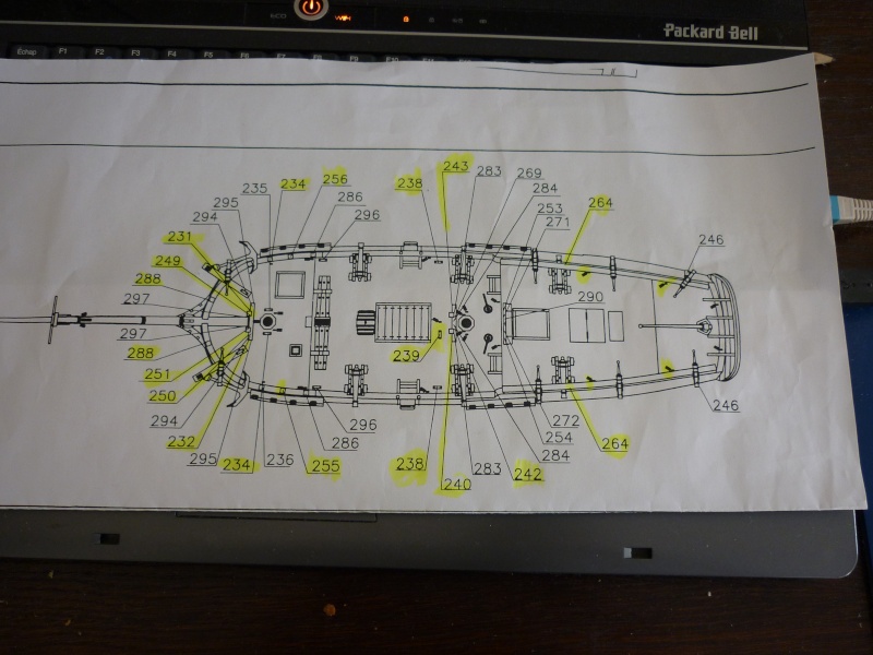 Où fixer les cordage au pied de mât du HMS Halifax ? Indepe10