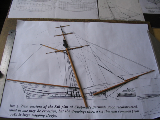 autocostruzione dello sloop bermudiano da CHAPMAN  Ricost10