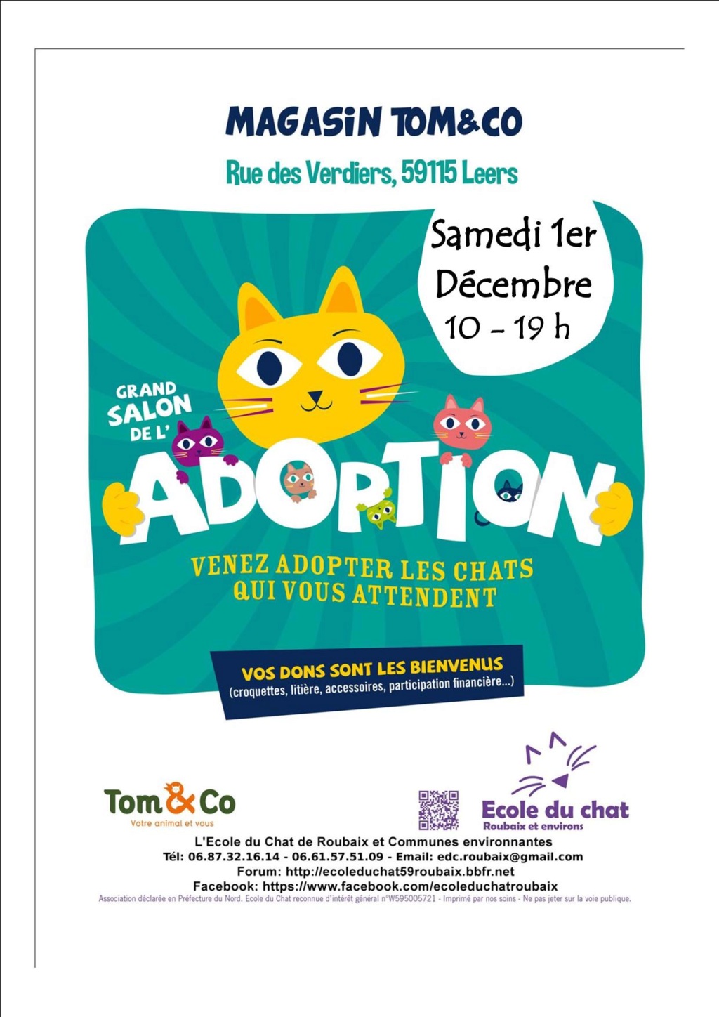 1 déc 2018 : salon Adoption Tom & Co leers  Tom_le11