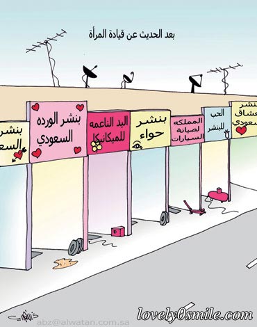  كاريكاتير عن قيادة المرأه..  44410