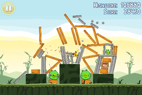لعبة الذكاء الخفيفة Angry Birds 2011 بحجم 34MB على اكثر من سيرفر للPC Angryb11