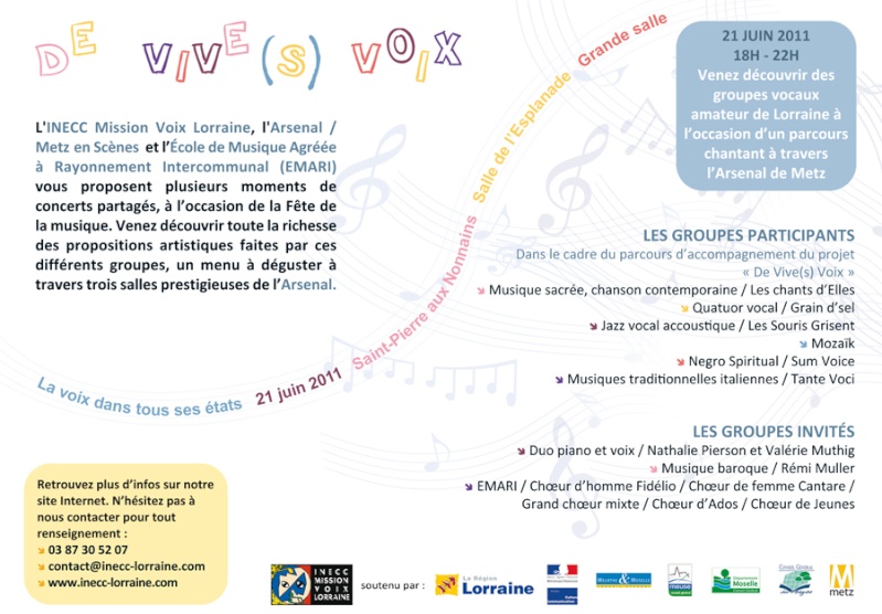 Concerts "Voces8" et "La voix dans tous ses états" - Dans le cadre du projet De Vive(s) Voix De_viv11