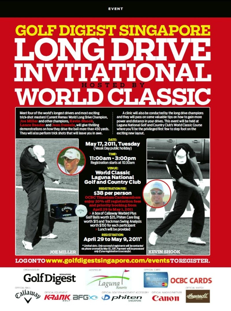 Still thinking of what to do on Vesak Day public holiday? Join us at the Golf Digest Singapore Long Drive Invitational! Few slots left! Gds_lo10