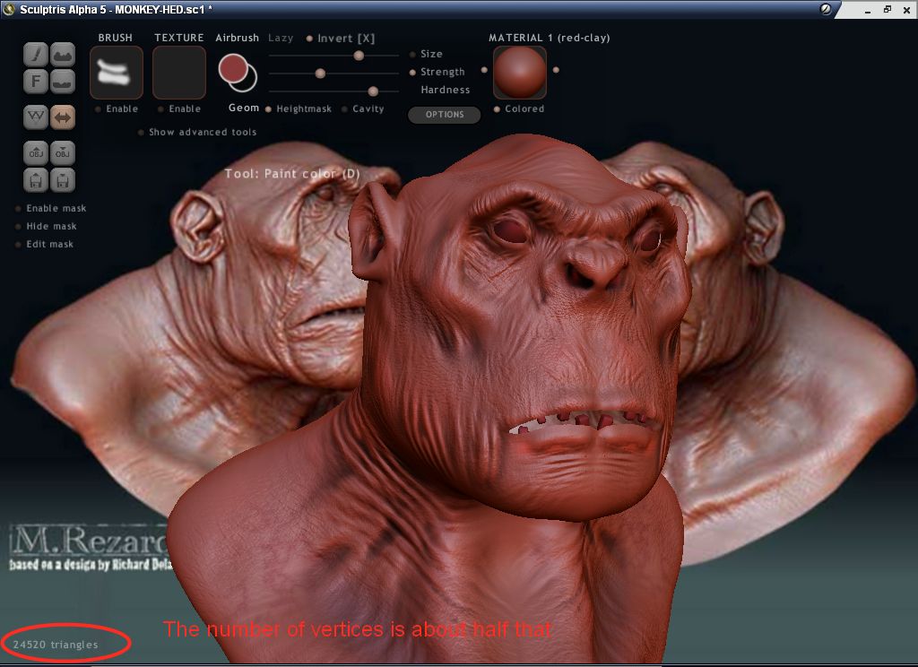 Sculptris vs Zbrush Ape-st17