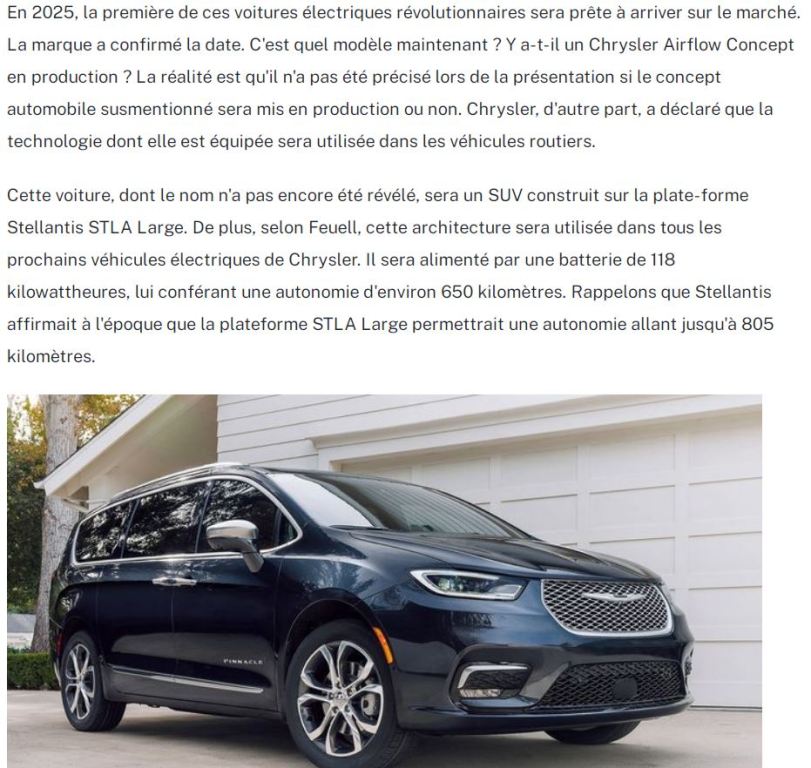 Chrysler SUV full Electric 2028 Crysle10
