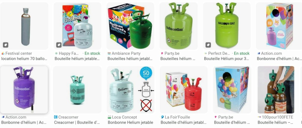 Bouteille hélium – 100pour100FETE