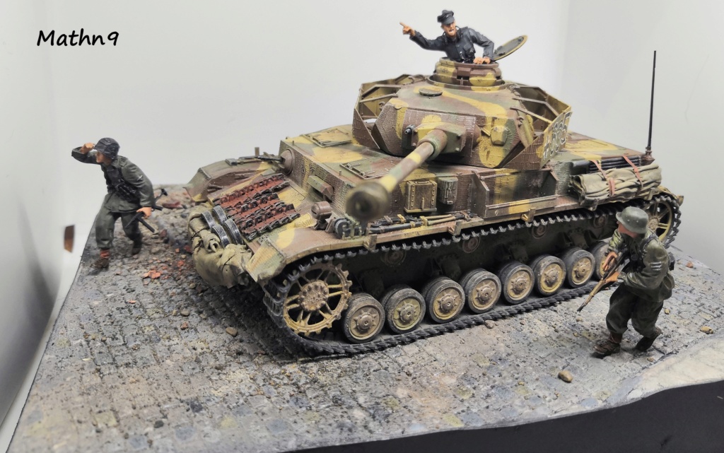 4 Dioramas Véhicules allemand Pz IV, Panther et 251 au 1/35 Img_2088