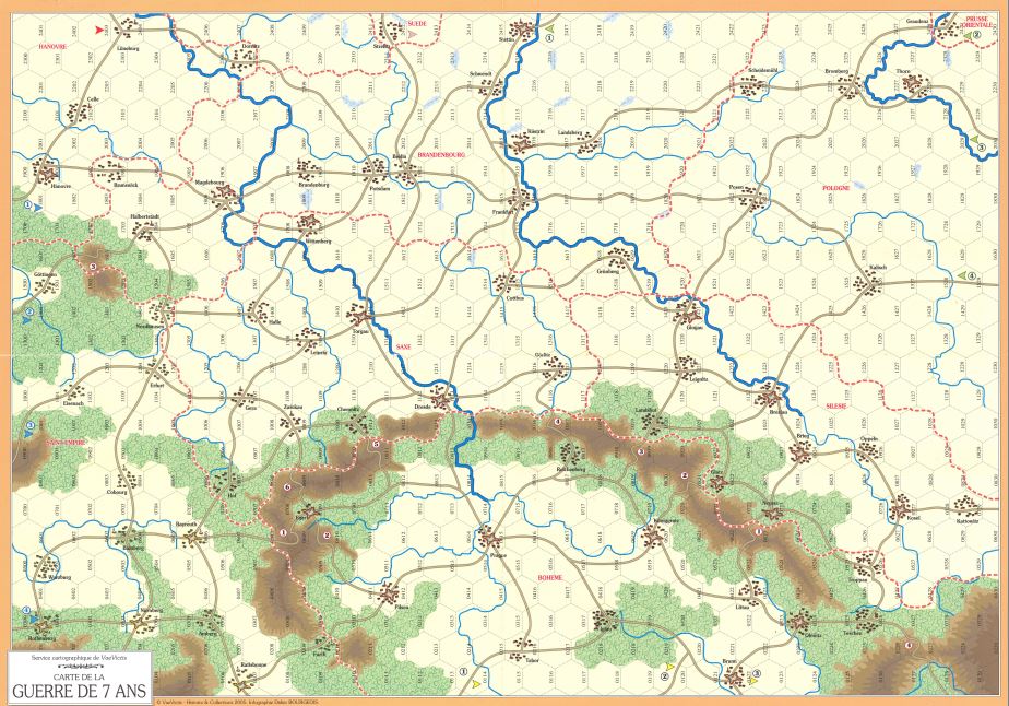 LA GUERRE DE SEPT ANS SUR CARTE ET SUR TABLE Cartre10