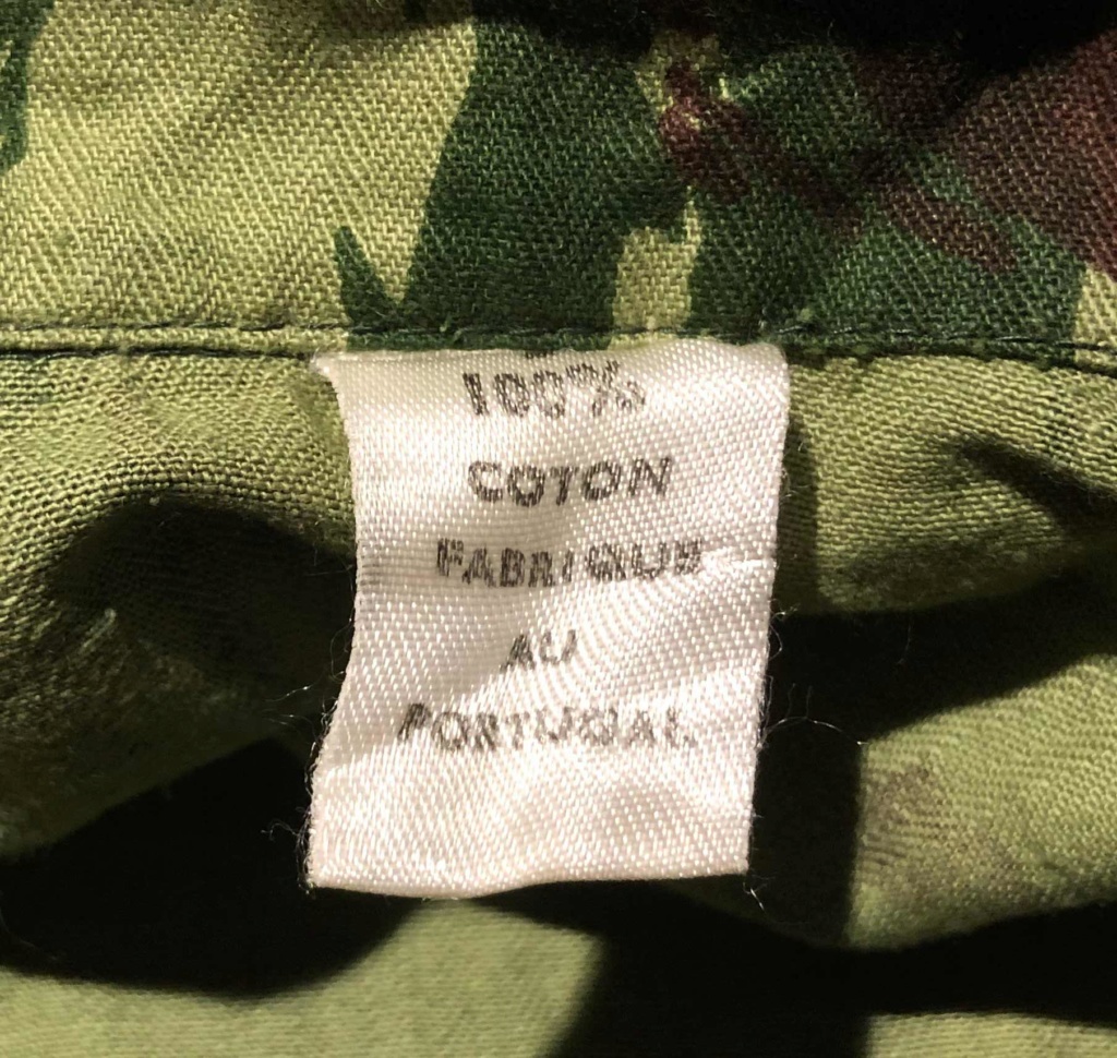 Portuguese Camo F1 Cut Export Uniform with French language tag Tag13