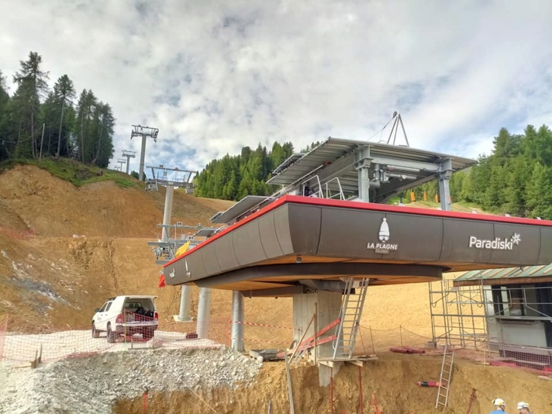 Construction télésiège débrayable TSD6 Lovatière | La Plagne 22933210