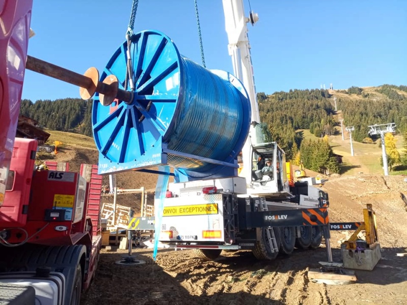 Construction télécabine débrayable (TCD10) Rosières - Les Saisies 24743110